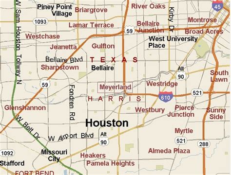 Meyerland, TX Map & Directions .
